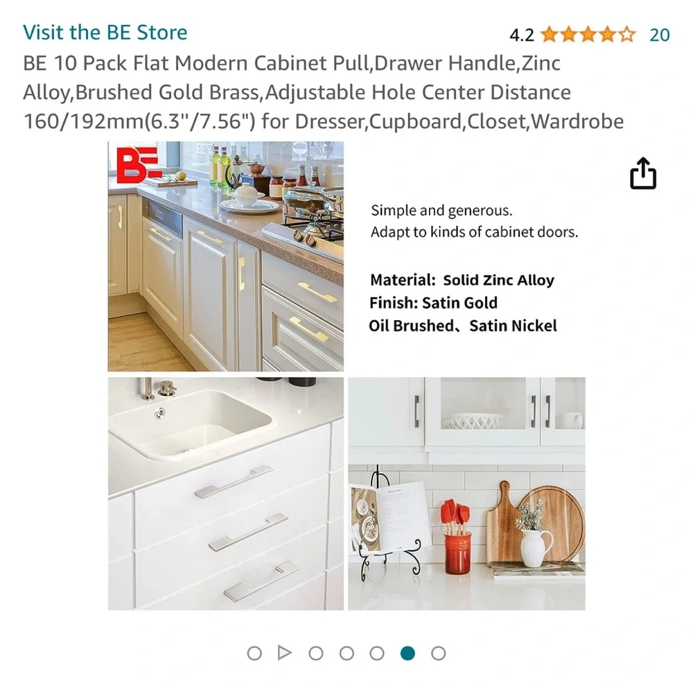 10 Pack Flat Modern Cabinet Drawer. See Pictures. They are sleek and Beautiful